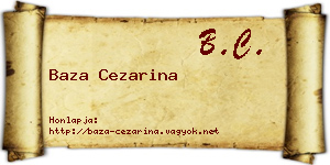Baza Cezarina névjegykártya